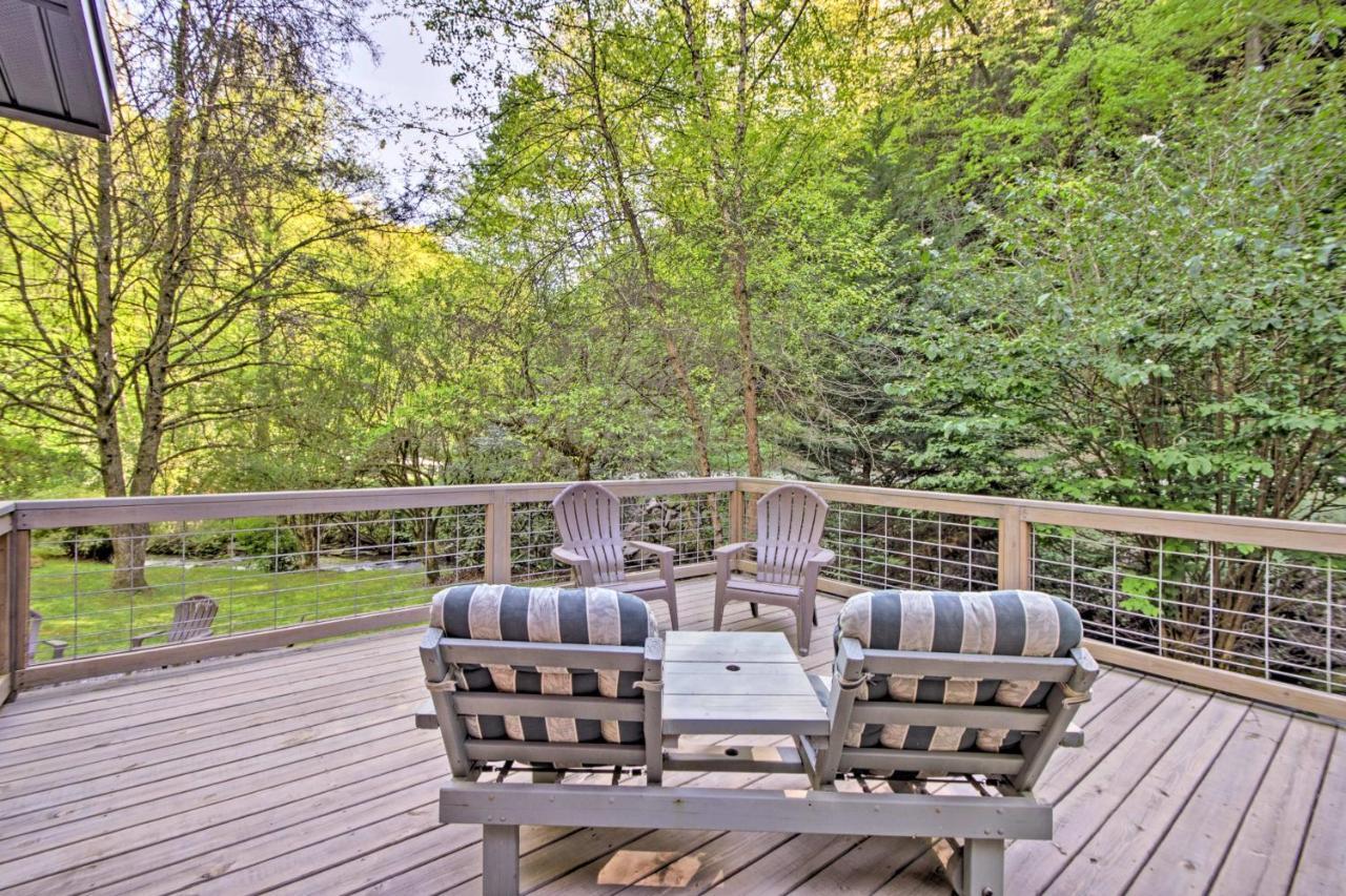 Bryson City Cabin With Fire Pit On Coopers Creek! Eksteriør billede